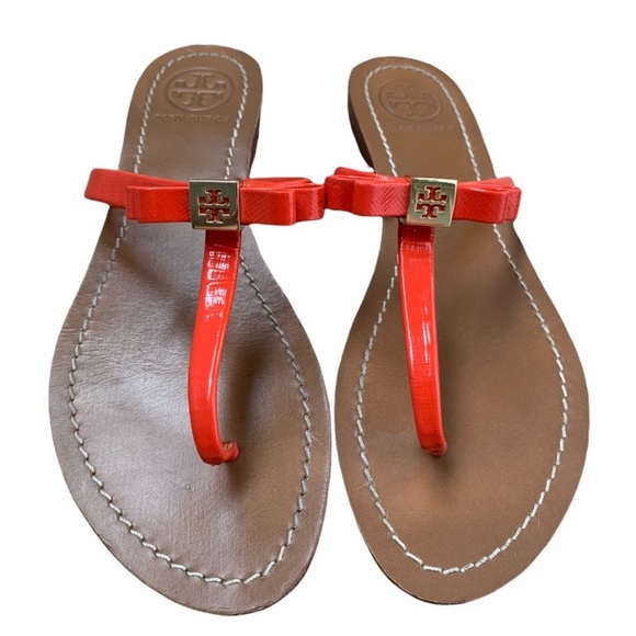 Tory Burch Shoes - Tory Burch Leighanne T-Strap Bow Sandals